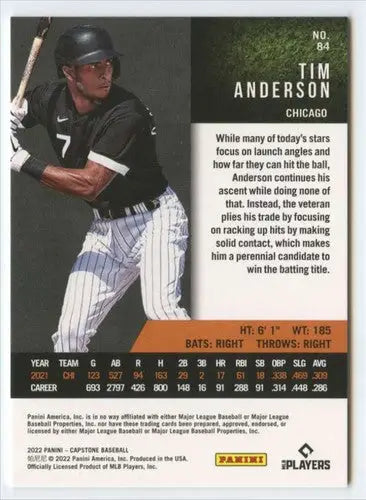 2022 Panini Capstone #84 Tim Anderson NM-MT White Sox ID:50616 - Baseball Card Single