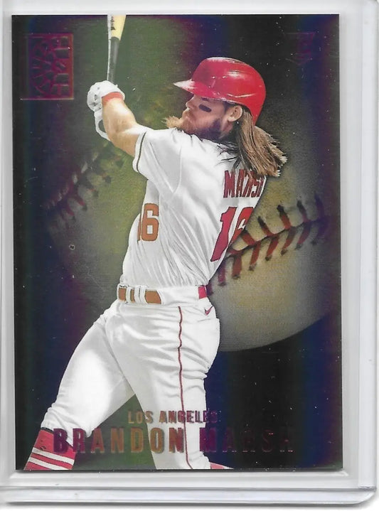 2022 PANINI CAPSTONE BASEBALL #30 Brandon Marsh Red SP (139) - Baseball Card Single