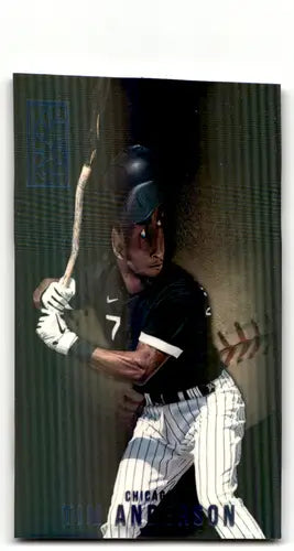 Baseball trading card featuring Tim Anderson in batting stance from Panini Capstone Blue
