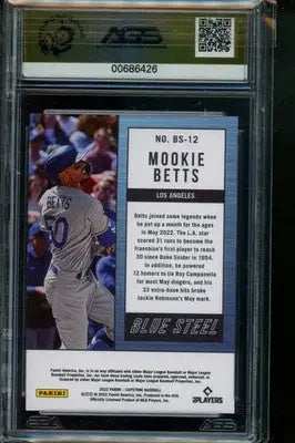 2022 Panini Capstone MOOKIE BETS #BS-12 Blue Steel Baseball AGS 9.5
