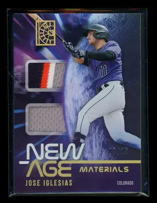 2022 Panini Capstone New Age Materials Jose Iglesias #NAM-JI Jersey Patch 07/23 - Baseball Card Single