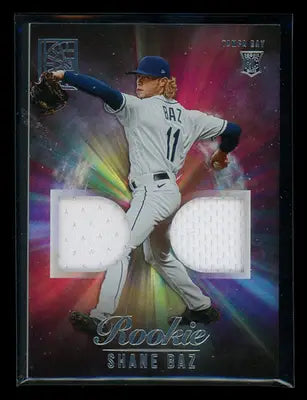 2022 Panini Capstone Rookie Shane Baz #RDM-SB Jersey Patch RC Baseball - Baseball Card Single