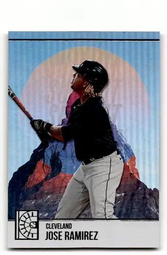 Baseball card of Jose Ramirez Cleveland Guardians from Panini Capstone Summit series