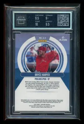 2022 Panini Capstone Summit Bryce Harper #S-2 Baseball Arena Club 9.5 - Baseball Card Single