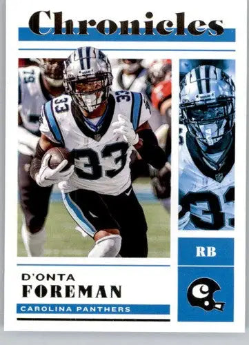 2022 Panini Chronicles #26 D’Onta Foreman NM-MT Panthers - Football Card Single