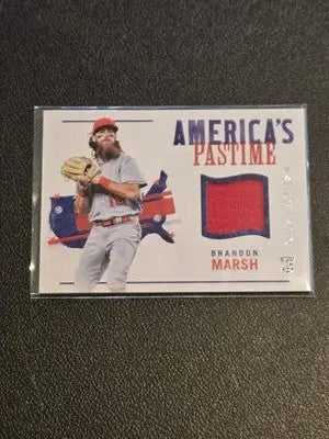 2022 Panini Chronicles #APS-BM Brandon Marsh America’s Pastime Swatches - Baseball Card Single