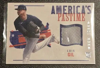 2022 Panini Chronicles #APS-LG Luis Gil America’s Pastime Swatches - Baseball Card Single