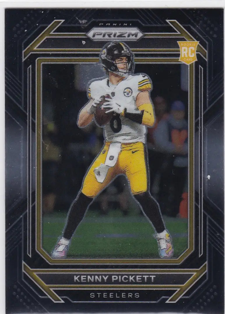 2022 Panini Chronicles Black #PB-6 Kenny Pickett RC Pittsburgh Steelers - Football Card Single