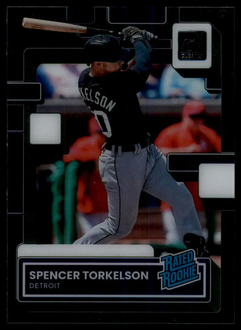 2022 Panini Chronicles - Clearly Donruss Spencer Torkelson 75 Detroit Tigers NM - Baseball Card Single