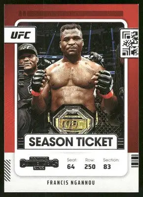 2022 Panini Chronicles Contenders Francis Ngannou #104 Mixed Martial Arts - UFC/MMA Card Single