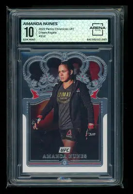 2022 Panini Chronicles Crown Royale Amanda Nunes #112 MMA Arena Club 10 - UFC/MMA Card Single