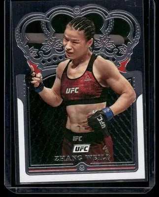 2022 Panini Chronicles Crown Royale Zhang Weili #119 Mixed Martial Arts (MMA) - UFC/MMA Card Single