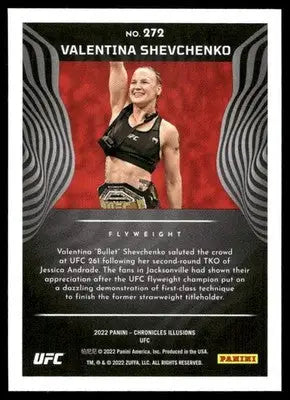 2022 Panini Chronicles Illusions Valentina Shevchenko #272 (MMA) - UFC/MMA Card Single