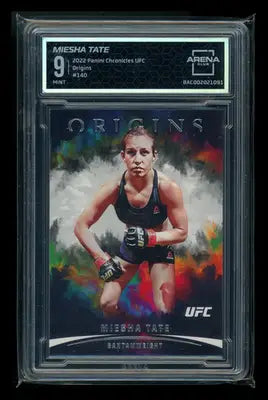 2022 Panini Chronicles Origins Miesha Tate #140 MMA Arena Club 9 - UFC/MMA Card Single