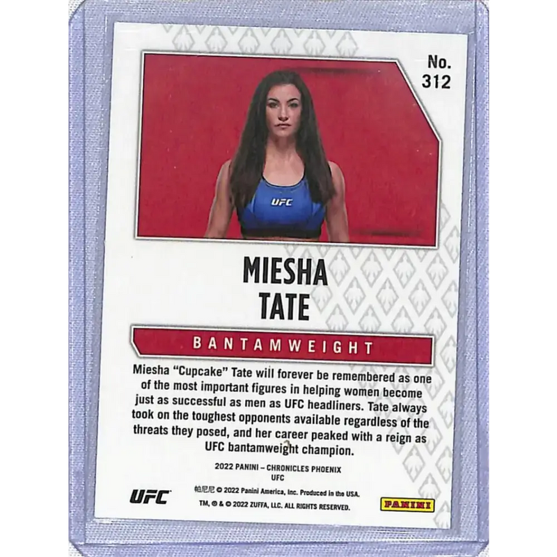 2022 Panini Chronicles Phoenix UFC #312 Miesha Tate NM-MT - UFC/MMA Card Single