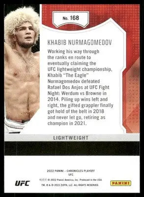 2022 Panini Chronicles Playoff UFC Khabib Nurmagomedov #168 (MMA) - UFC/MMA Card Single