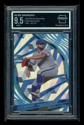 2022 Panini Chronicles Revolution Alek Manoah #43 Cubic 22/25 Arena Club 9.5 - Baseball Card Single