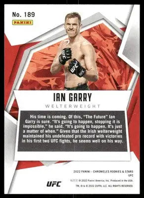 2022 Panini Chronicles Rookies & Stars UFC Ian Garry #189 Bronze RC - UFC/MMA Card Single
