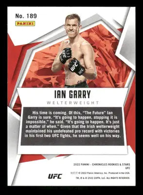 2022 Panini Chronicles Rookies & Stars UFC Ian Garry #189 RC (MMA) - UFC/MMA Card Single