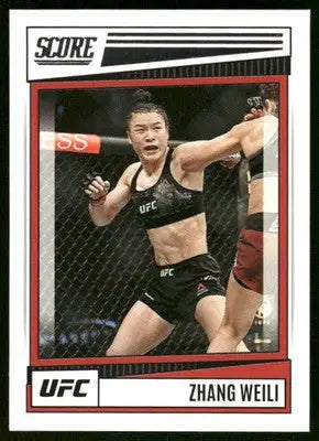 2022 Panini Chronicles Score UFC Zhang Weili #200 Mixed Martial Arts - UFC/MMA Card Single
