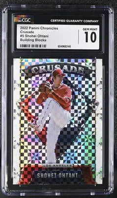 2022 Panini Chronicles Shohei Ohtani #5 Building Blocks Crusade Baseball CGC 10