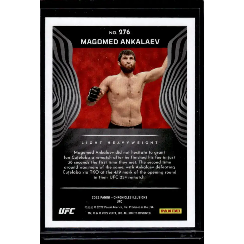 2022 Panini Chronicles UFC #276 Magomed Ankalaev NM-MT Light Heavyweight MMA Card - UFC/MMA Card Single