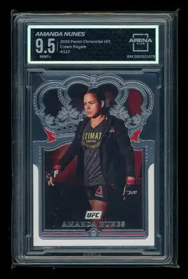 2022 Panini Chronicles UFC Crown Royale Amanda Nunes #112 Arena Club 9.5 - UFC/MMA Card Single