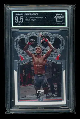 2022 Panini Chronicles UFC Crown Royale Israel Adesanya #116 MMA Arena Club 9.5 - UFC/MMA Card Single