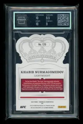 2022 Panini Chronicles UFC Crown Royale Khabib Nurmagomedov #120 Bronze AC 9.5 - UFC/MMA Card Single