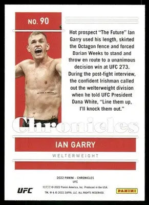 2022 Panini Chronicles UFC Ian Garry #90 RC Mixed Martial Arts (MMA) - UFC/MMA Card Single