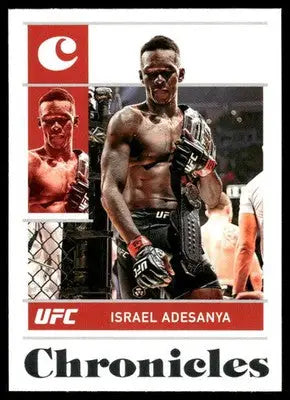 2022 Panini Chronicles UFC Israel Adesanya #15 Mixed Martial Arts - UFC/MMA Card Single