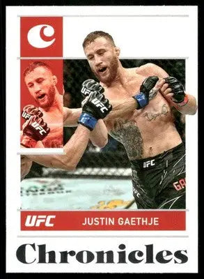 2022 Panini Chronicles UFC Justin Gaethje #47 Mixed Martial Arts (MMA) - UFC/MMA Card Single