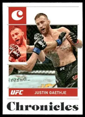 2022 Panini Chronicles UFC Justin Gaethje #47 MMA - UFC/MMA Card Single