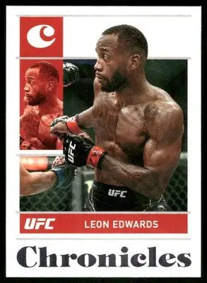 2022 Panini Chronicles UFC Leon Edwards #18 Mixed Martial Arts - UFC/MMA Card Single