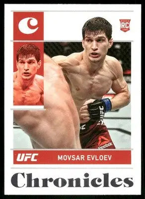 2022 Panini Chronicles UFC Movsar Evloev #92 RC Mixed Martial Arts (MMA) - UFC/MMA Card Single