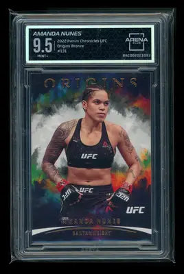 2022 Panini Chronicles UFC Origins Bronze Amanda Nunes #131 MMA Arena Club 9.5 - UFC/MMA Card Single