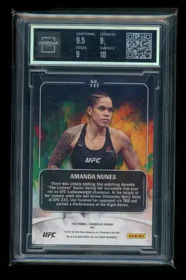 2022 Panini Chronicles UFC Origins Bronze Amanda Nunes #131 MMA Arena Club 9.5 - UFC/MMA Card Single
