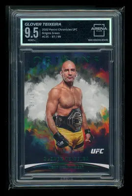 2022 Panini Chronicles UFC Origins Green Glover Teixeira #135 87 / 99 AC 9.5 - UFC/MMA Card Single