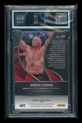 2022 Panini Chronicles UFC Spectra Brock Lesnar #379 Arena Club 9 - UFC/MMA Card Single
