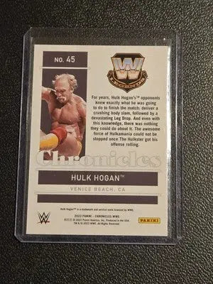 2022 Panini Chronicles WWE #45 Hulk Hogan