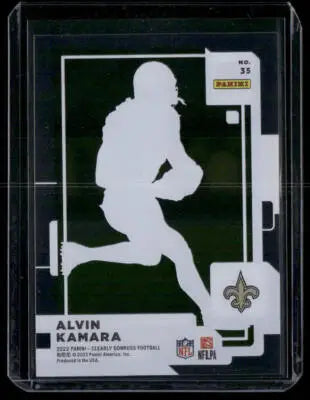 2022 Panini Clearly Donruss Alvin Kamara #35 Football - Football Card Single