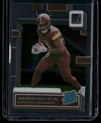2022 Panini Clearly Donruss Brian Robinson Jr. #77 Rated Rookie Football - Football Card Single