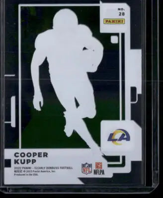 2022 Panini Clearly Donruss Cooper Kupp #28 Football - Football Card Single