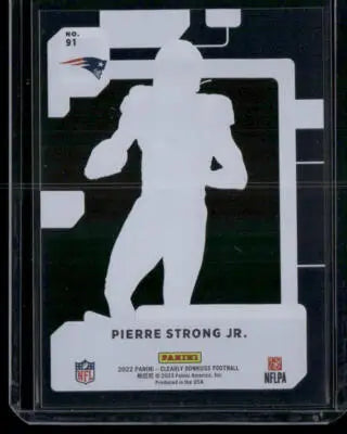 2022 Panini Clearly Donruss Pierre Strong Jr. #91 Rated Rookie Football - Football Card Single