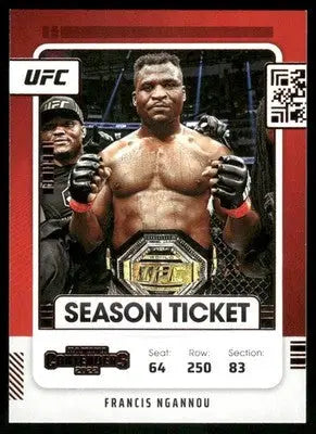 2022 Panini Contenders Francis Ngannou #104 Mixed Martial Arts (MMA) - UFC/MMA Card Single