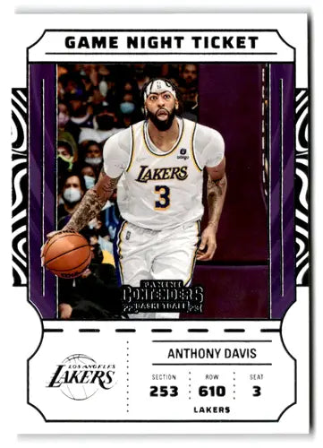 2022 Panini Contenders Game Night Ticket #22 Anthony Davis NM-MT Lakers ID:76246 - Basketball Card Single