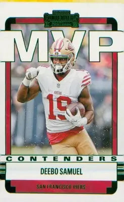 2022 Panini Contenders MVP Contenders Green #MVP-DSM Deebo Samuel - Football Card Single
