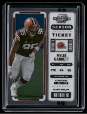 2022 Panini Contenders Optic Football Myles Garrett #No. 14 Season Ticket - Football Card Single