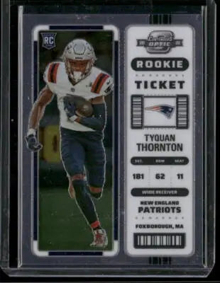 2022 Panini Contenders Optic Football Tyquan Thornton #96 Rookie Ticket RC - Football Card Single