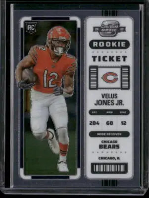2022 Panini Contenders Optic Velus Jones Jr. #98 Rookie Ticket RC Football - Football Card Single